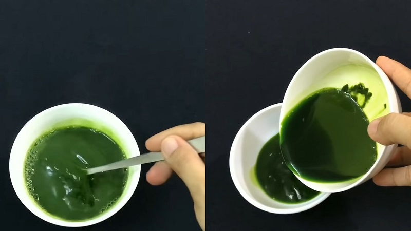 Pha bột matcha