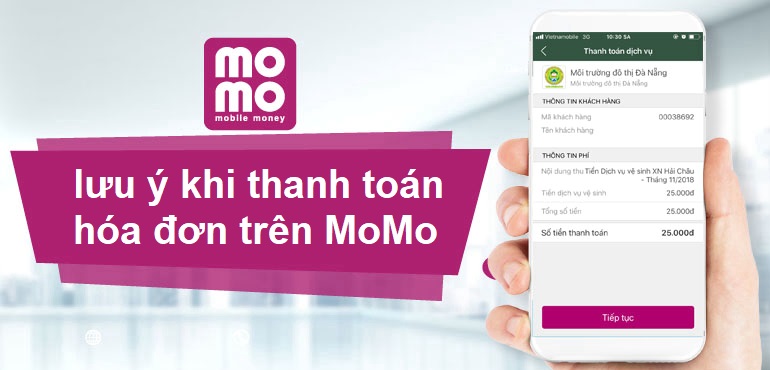 Những lưu ý khi thanh toán hóa đơn trên MoMo