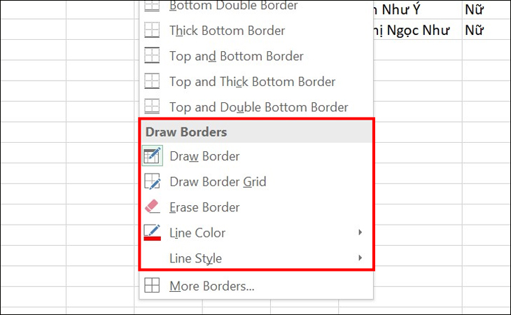 Cách tạo khung viền trong Excel cực kỳ nhanh chóng, đơn giản