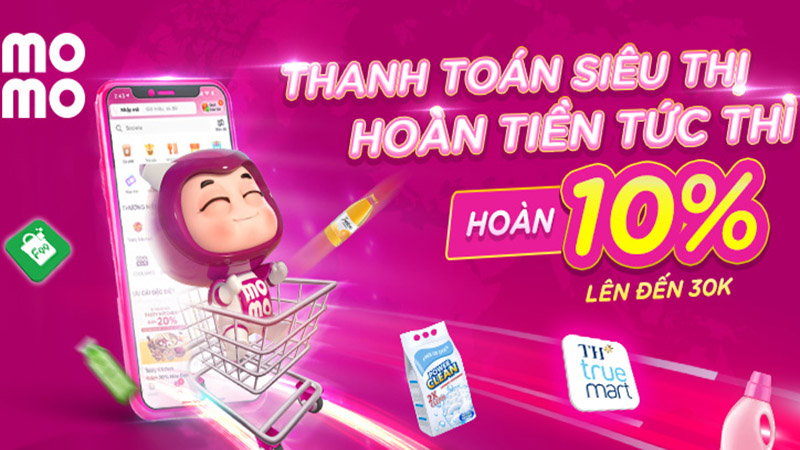 Sử dụng ví Momo để được hoàn tiền khi thanh toán bạn nhé!