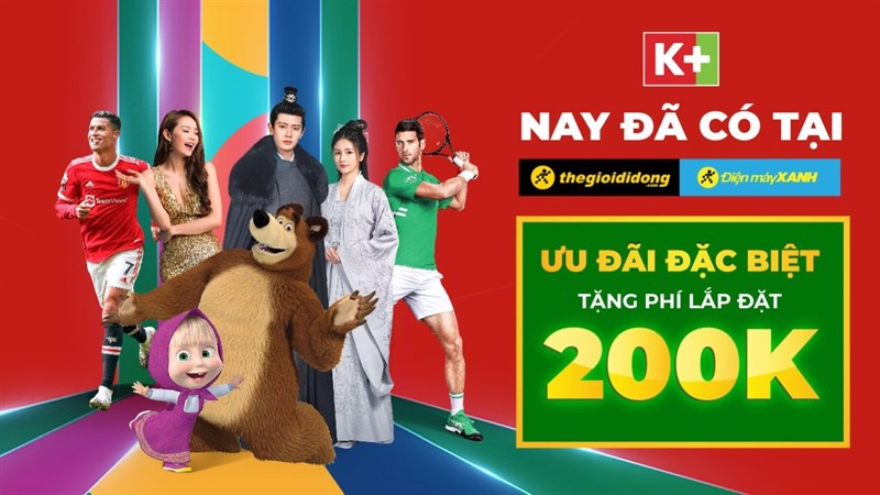Tận hưởng trọn vẹn thế giới “ngợp giải trí” đỉnh cao và nhận ngay ưu đãi hấp dẫn khi lắp đặt truyền hình K+ Tận hưởng trọn vẹn thế giới “ngợp giải trí” đỉnh cao và nhận ngay ưu đãi hấp dẫn khi lắp đặt truyền hình K+