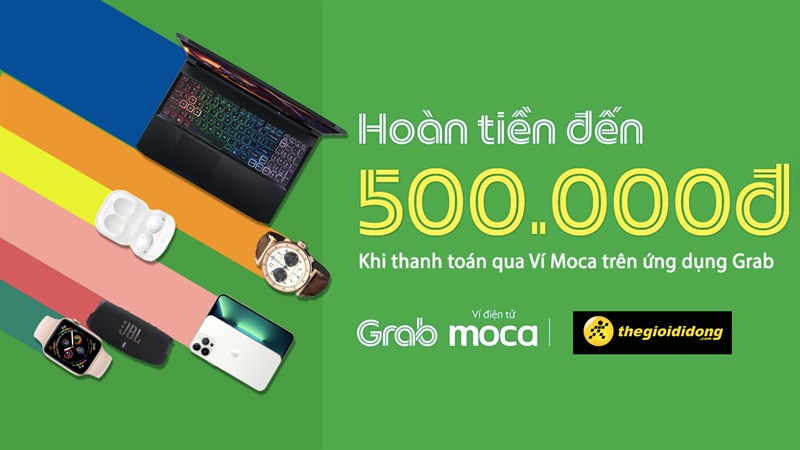Hoàn tiền 5% cho hóa đơn từ 500K khi thanh toán qua Ví Moca Hoàn tiền 5% cho hóa đơn từ 500K khi thanh toán qua Ví Moca