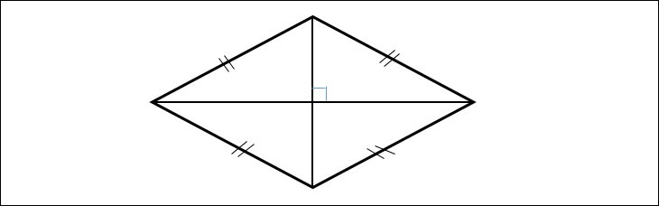 Hình thoi là gì Dấu hiệu nhận biết hình thoi cực chính xác dễ hiểu