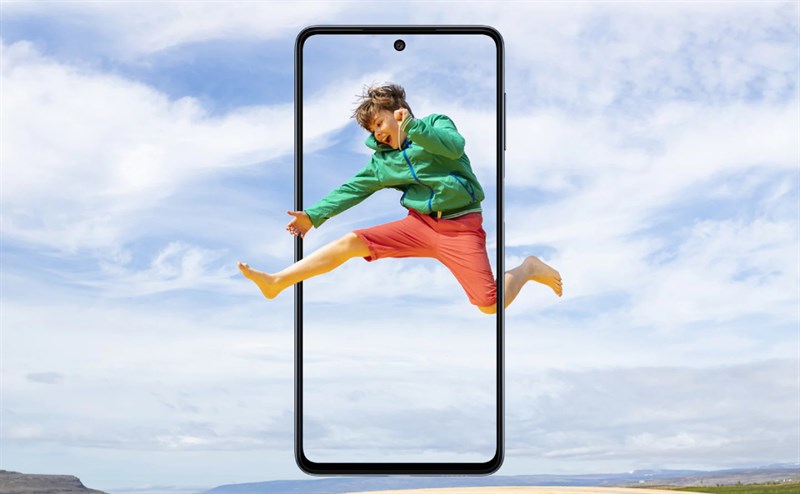 Mặt trước của Samsung Galaxy M52 5G