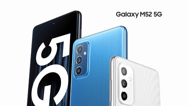 Samsung Galaxy M52 5G có mặt lưng nổi bật với cụm 3 camera 