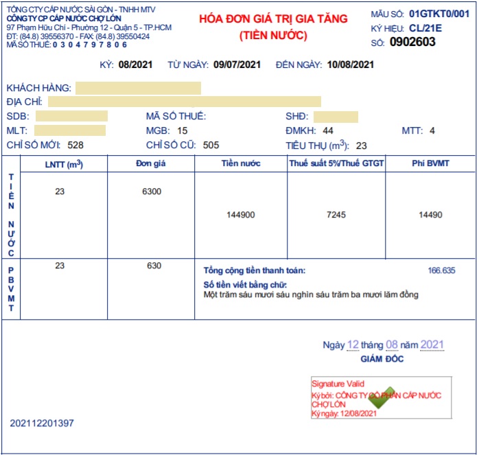 Cách xem đồng hồ nước và tính tiền nước đơn giản, dễ hiểu > Cách tính tiền nước theo đồng hồ