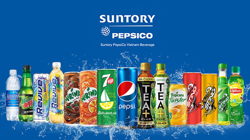 Các sản phẩm của Suntory Pepsico