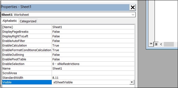 VBA là gì? Những điều cơ bản về VBA trong Excel > Cửa sổ Properties