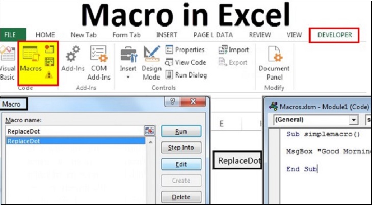 VBA là gì? Những điều cơ bản về VBA trong Excel > Macro là gì?