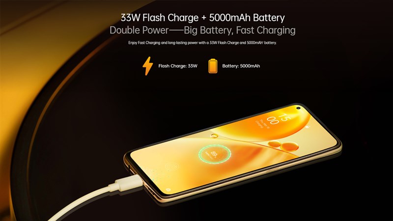 OPPO F19s được trang bị viên pin 5.000 mAh