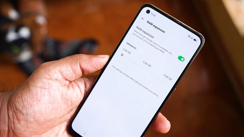 OPPO F19s có thể mở rộng thêm RAM