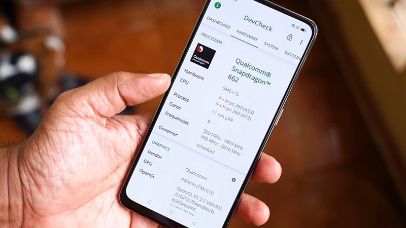 OPPO F19s được trang bị con chip Snapdragon 662