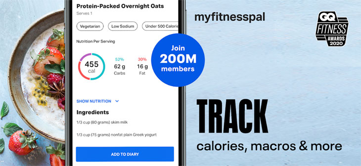 MyFitnessPal - Ứng dụng kiểm soát calories