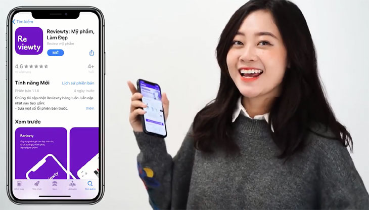 Reviewty - Ứng dụng review mỹ phẩm, chia sẻ mẹo làm đẹp