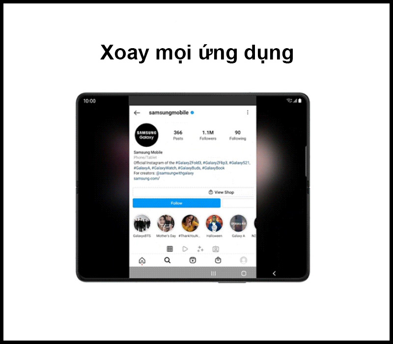 Xoay mọi ứng dụng