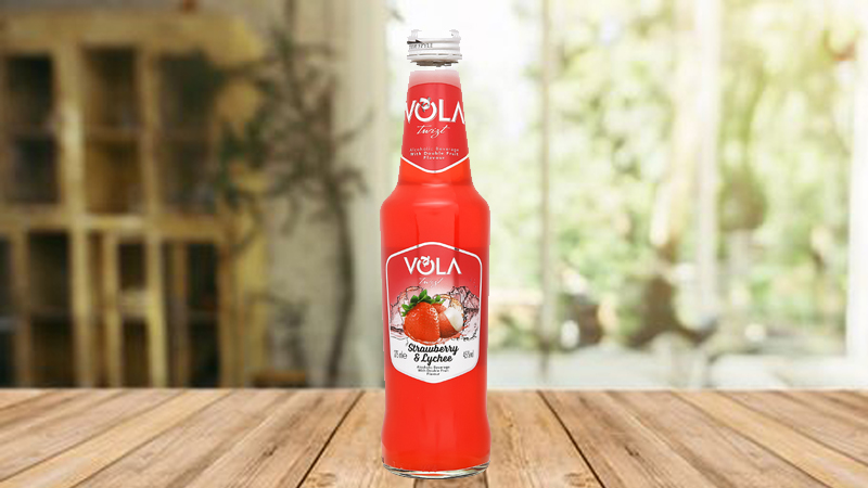 Nước trái cây lên men Vola Twist Strawberry & Lychee