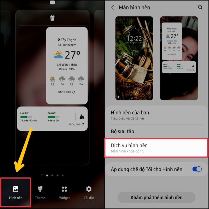 Đây là cách thay đổi hình nền màn hình khóa tự động trên điện thoại Samsung
