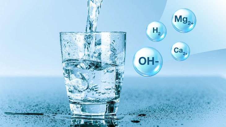 Alkaline ion water is created through electrolysis technology
