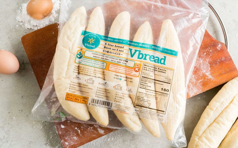 Bánh mì đông lạnh được chế biến sẵn và bảo quản lạnh