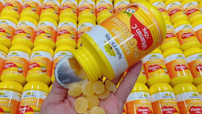 Kẹo dẻo bổ sung Nature's Way Vita Gummies Vitamin C + Zinc