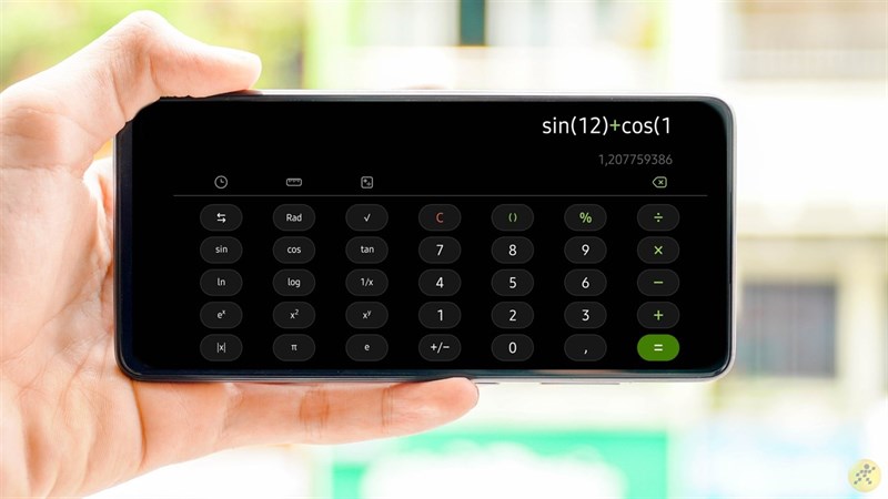 Làm sao để tính Sin Cos bằng điện thoại Samsung?