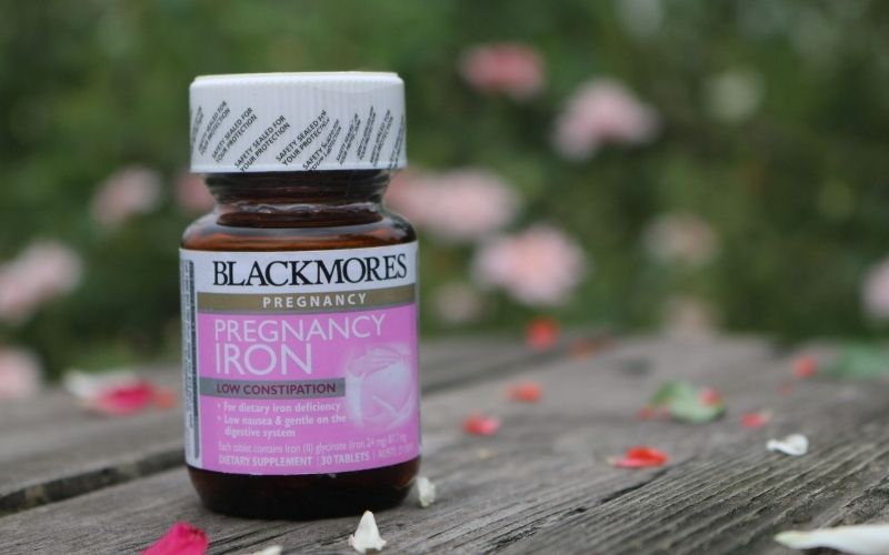 Blackmores Pregnancy Iron chứa 24mg sắt-phù hợp với nhu cầu sắt khuyến nghị của phụ nữ mang thai