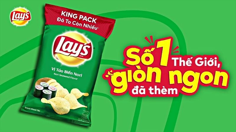 Snack khoai tây vị tảo biển Nori Lay's