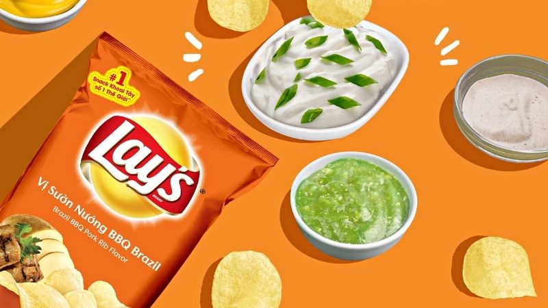 Snack khoai tây vị sườn nướng BBQ Brazil Lay's