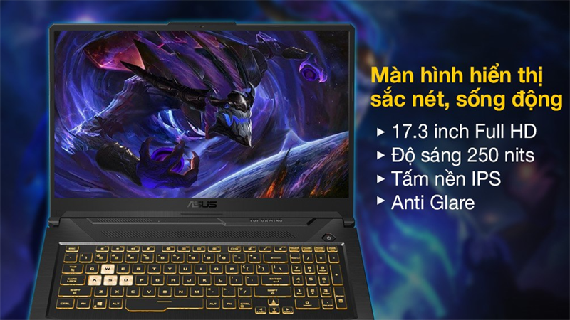 Laptop Asus TUF Gaming FX706HC i5