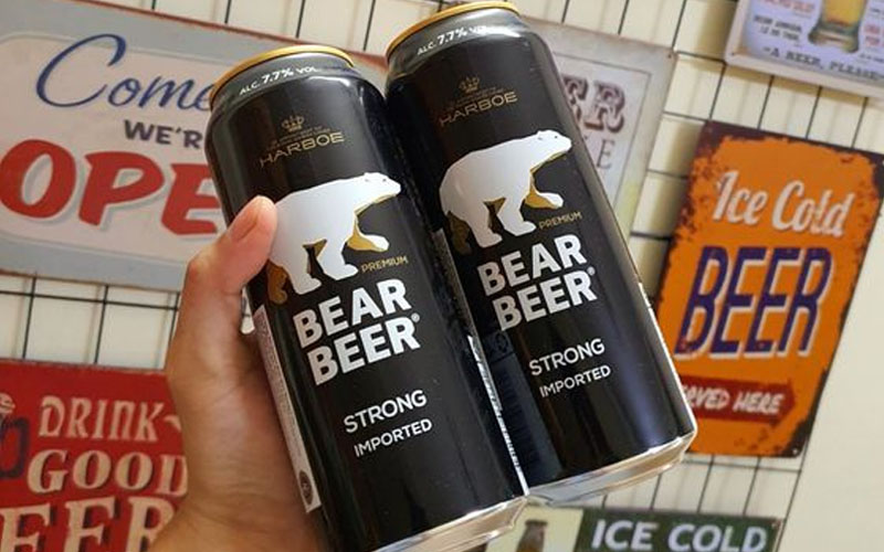 Bia gấu mạnh Harboe Strong 7.7%