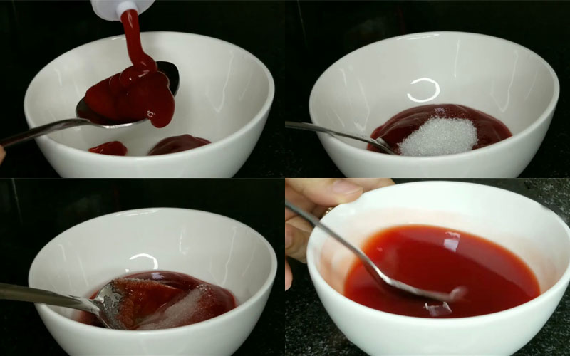 Pha nước sốt chua ngọt