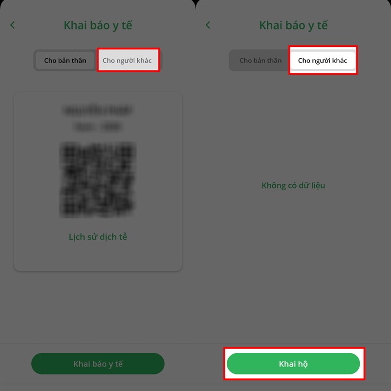 Cách khai báo y tế cho người thân trên PC Covid