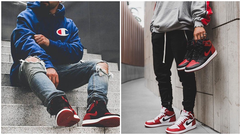 Phối giày Jordan AF1 cùng hoodie