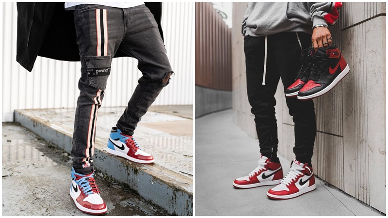 Phối giày Jordan AF1 với skinny jeans