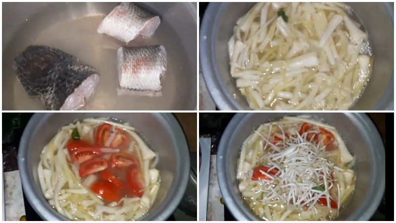 Nấu canh chua bồn bồn