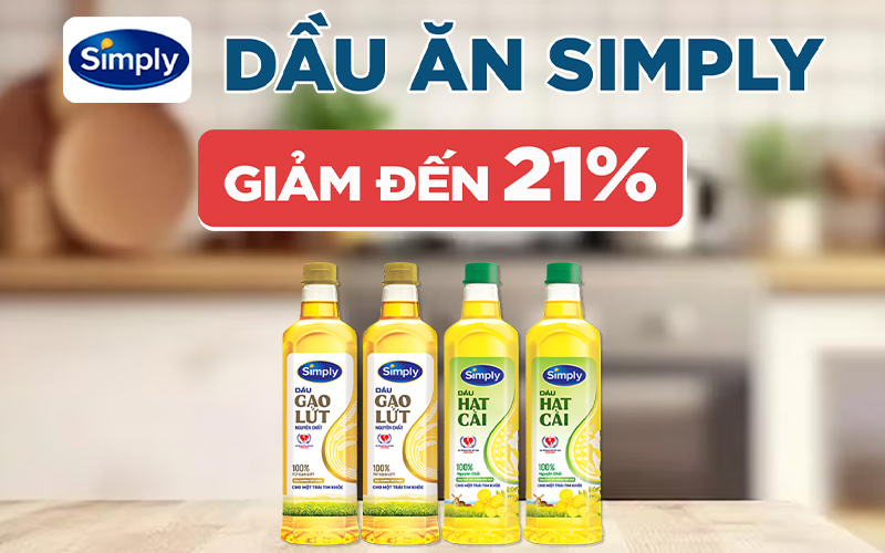 dầu Ăn SIMPLY giảm đến 21%