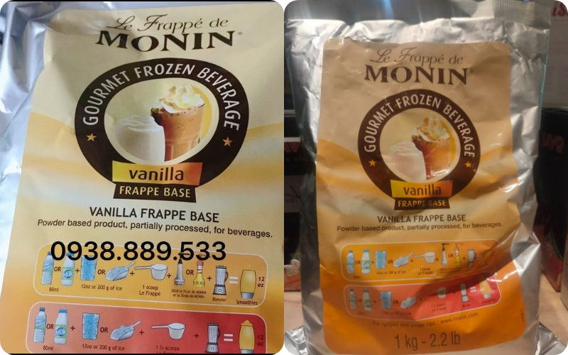 Bột sữa Monin có công thức được pha trộn theo công thức hoàn hảo của Pháp