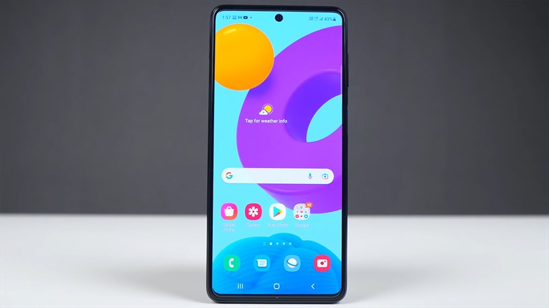 Samsung Galaxy M52 5G được trang bị màn hình lớn 6.7 inch