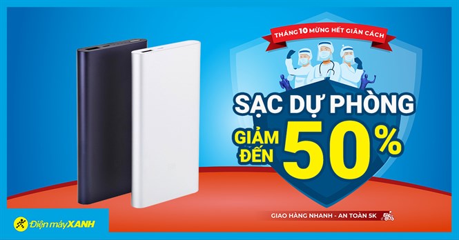 Điểm danh 5 mẫu sạc dự phòng giảm SỐC đến 50%, giá tốt chỉ từ 250K, giao nhanh
