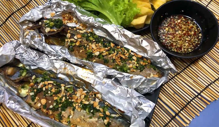Học ngay cách làm món cá saba nướng mỡ hành đơn giản dễ làm tại nhà