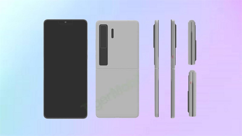 Điện thoại gập Huawei Mate V thiết kế giống Galaxy Z Flip3 sắp ra mắt