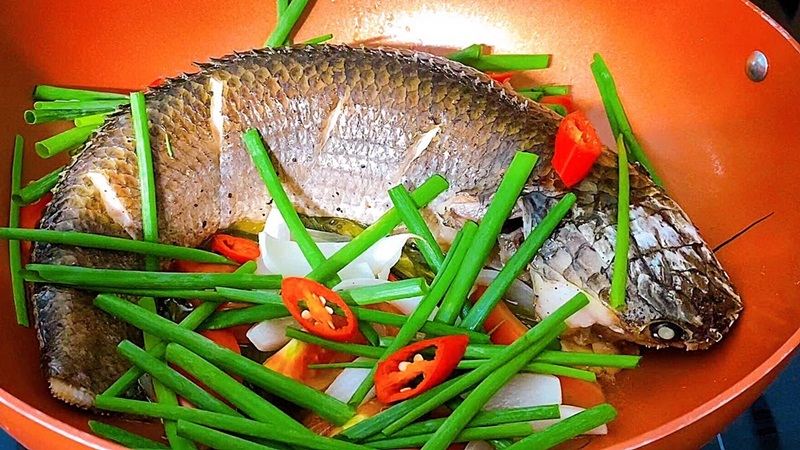 How to make steamed snakehead fish rolled with super attractive rice paper