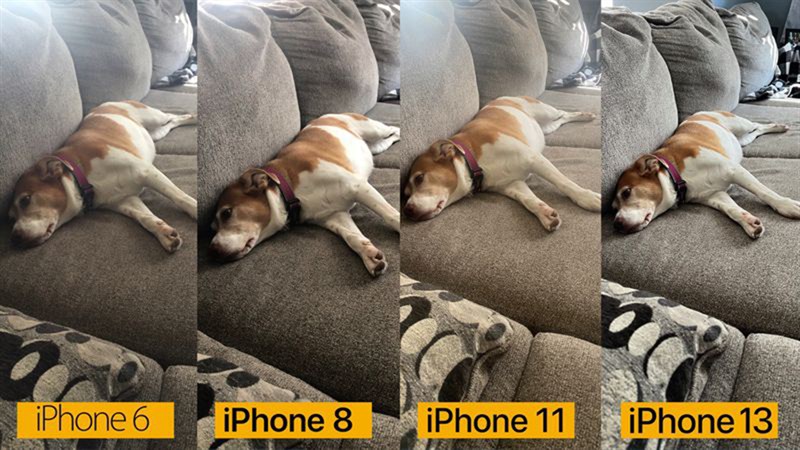 So sánh chất lượng camera trên iPhone 13 với những thiết bị cũ hơn
