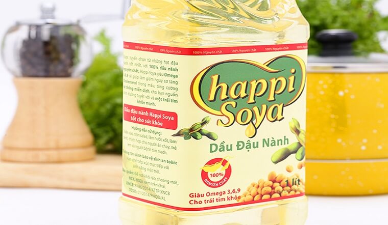 Dầu nành Happi Soya cho món ăn thơm ngon, trọn dưỡng chất