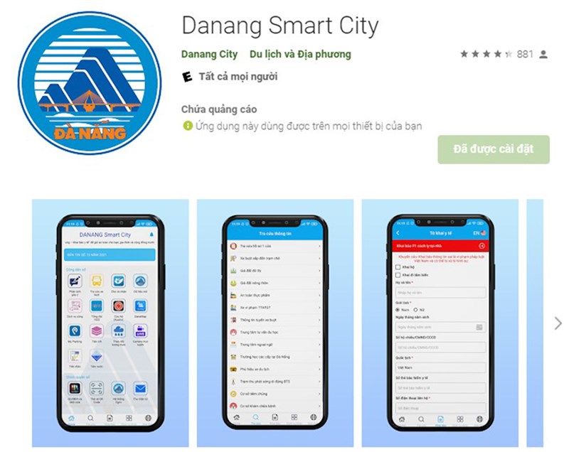 Cách sử dụng ứng dụng DaNang Smart City để khai báo tích hợp
