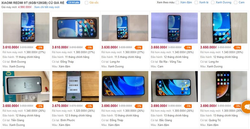 Điện thoại cũ 3 triệu
