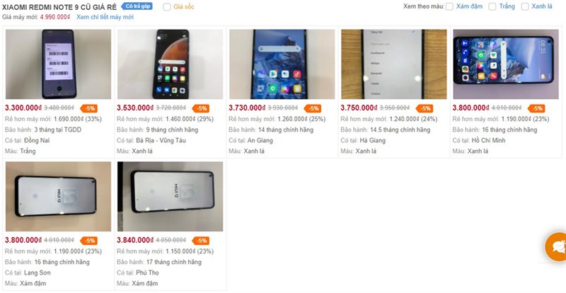 Điện thoại cũ 3 triệu