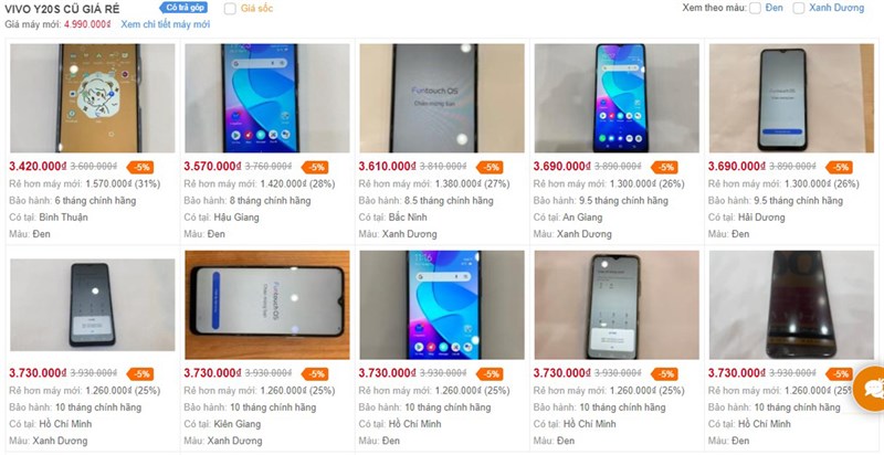 Điện thoại cũ 3 triệu
