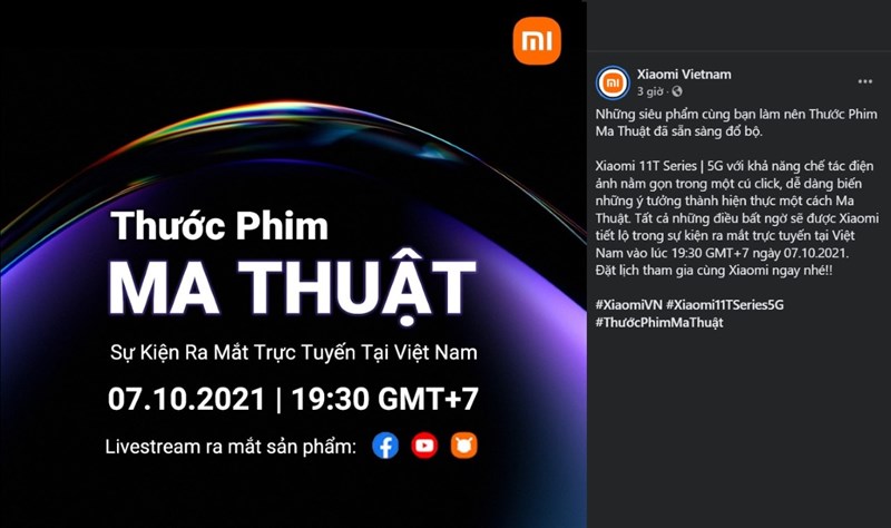 Xiaomi 11T Series được ấn định thời gian ra mắt tại VN