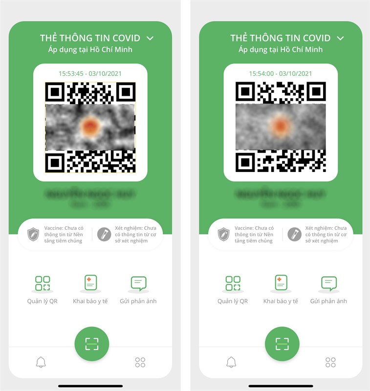 Cách ẩn thông tin cá nhân mã QR PC Covid